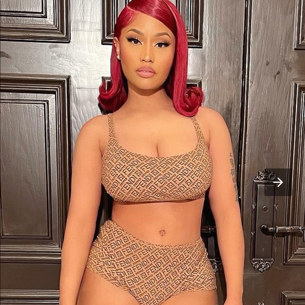 Fendi skims scoop bra xl boy short large